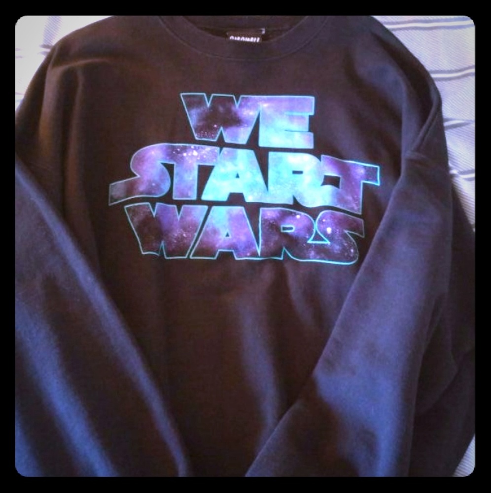 "Enemy of the State" WE START WARS crewneck